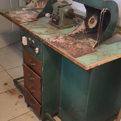 Professional Jewelry Polishing Workbench used with AEG Single-Phase Motor