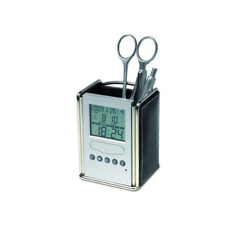 Pencil case - clock - alarm clock - thermometer (New)