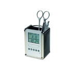 Pencil case - clock - alarm clock - thermometer (New)