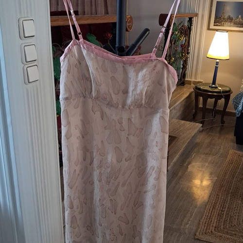 Guess dress used, pink beige shades, with straps and side zipper