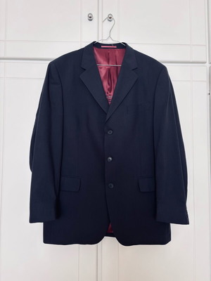 GANT suit dark blue 100% wool size 50 like new
