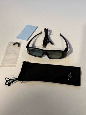 Active 3D glasses Optoma like new, compatible with DLP projectors