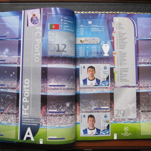 Panini Champions League 2012/13 άλμπουμ μεταχειρισμένο με 63 αυτοκόλλητα