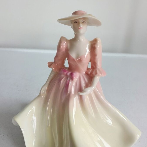 Coalport May Ball Lady Figurine 1990, like new, fine bone china