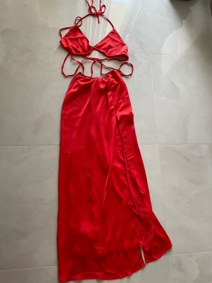 Skirt top set like new, Natty Clothing S/M red