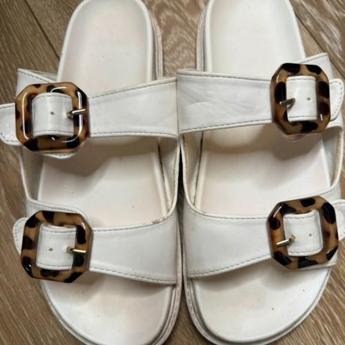 Envie white anatomical sandals like new, size 39