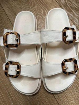 Envie white anatomical sandals like new, size 39