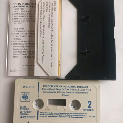 Colin James Hay Looking For Jack cassette tape like new