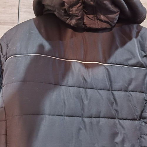 La gear unisex winter jacket used, black with reflective strips