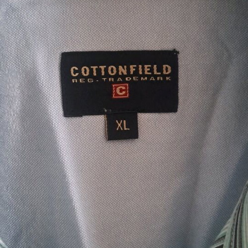 Cottonfield shirt XL like new, white and turquoise