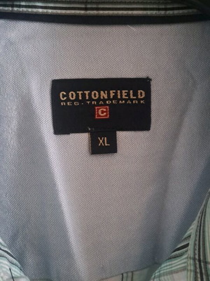 Cottonfield πουκάμισο XL σαν καινούργιο, άσπρο και τιρκουάζ