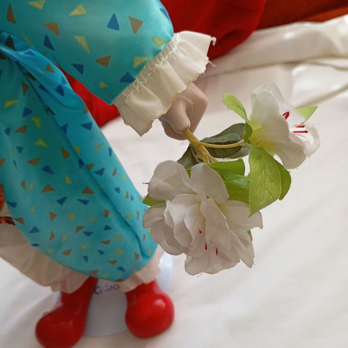 Porcelain doll Chester the Jester 40 cm used, Heritage Mint Ltd