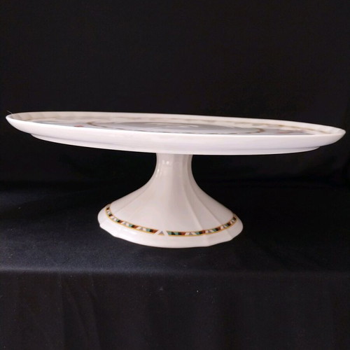 Furstenberg Germany vintage cake stand with foot