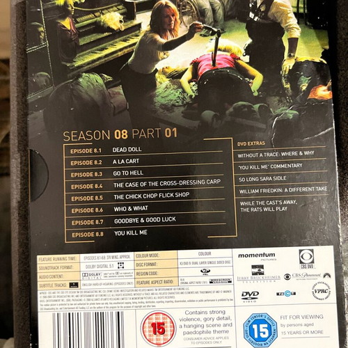 CSI Las Vegas Season 8 Part 1 Boxset DVD used
