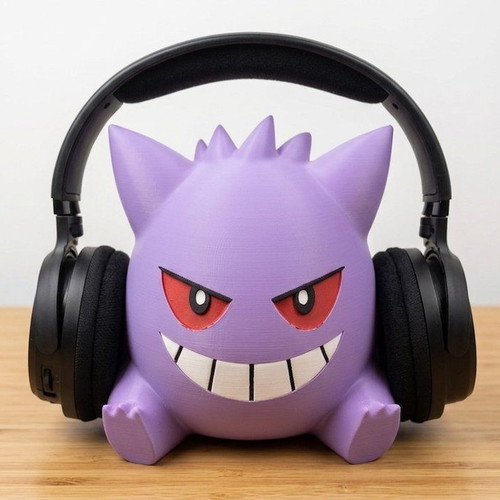 Gengar 3D printed headphone stand, gaming accessory