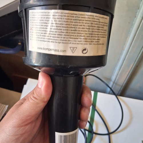 Kompernass portable work lamp with glass protector like new