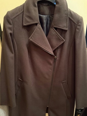 Marks and Spencer coat like new, size 18, gray and brown