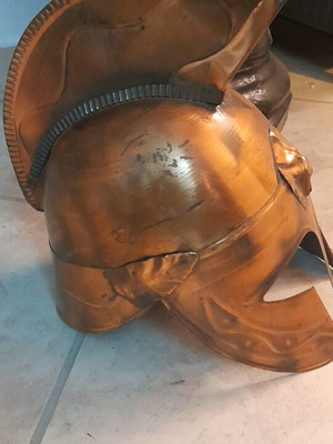 Archaic bronze helmet like new, warrior replica