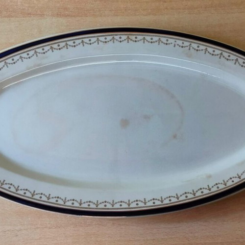 Dunn Bennett Royal Victoria Pottery set of 3 vintage English platters used