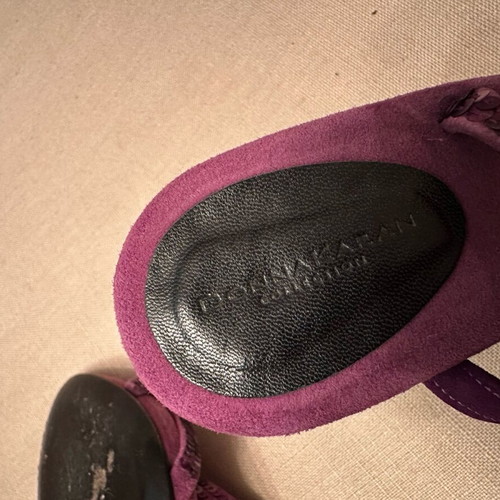 Donna Karan purple summer heels used, size 37