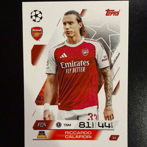 Riccardo Calafiori 33 Topps UCL Match Attax Extra 2025/26 card new