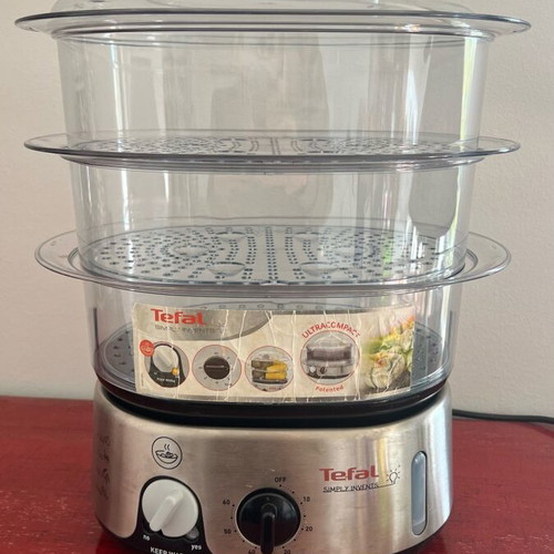 Tefal steamer like new with 3 bowls