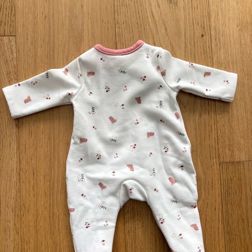 Orchestra fleece baby romper like new, size 1 month