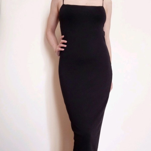 Kendall+Kylie Fitted Midi Dress S Like New Black