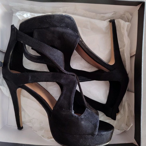 Exe sandals used, black, size 39, high heel