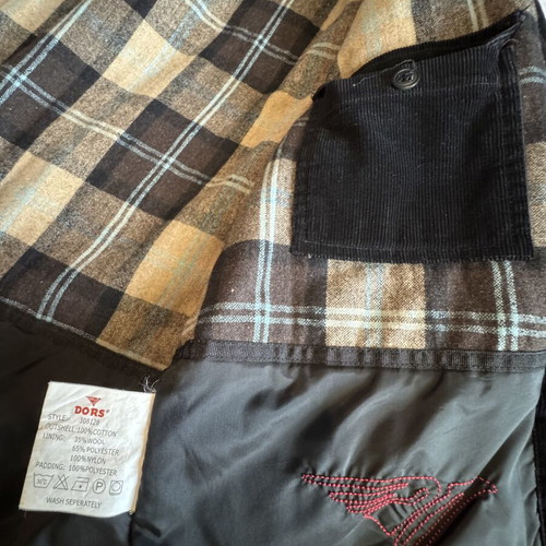 Dors men's jacket size L like new, black, warm winter coat
