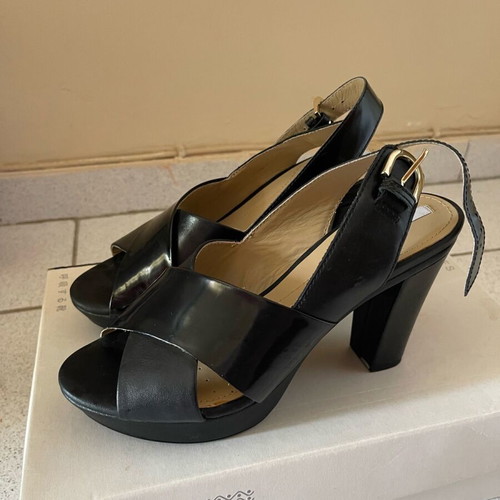 Geox sandals with heel like new, size 37, black