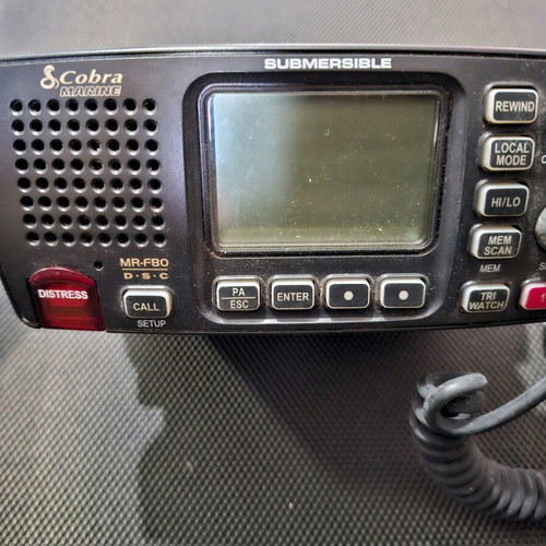 Cobra Marine VHF used with Distress and GPS connection