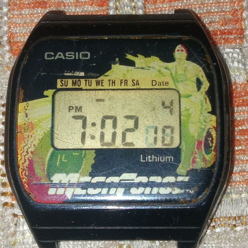 Casio F-10 Megaforce watch used, rare and functional