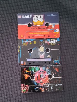 Batman Donald Duck BASF High Performance II cassette tapes used, 1995 collection