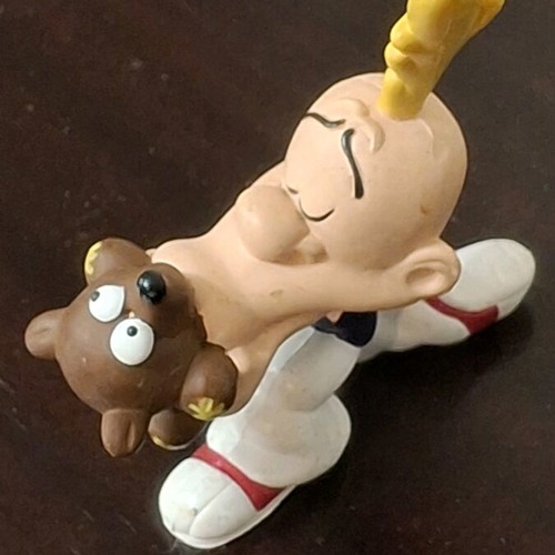 Titeuf PVC figure with teddy used, Plastoy