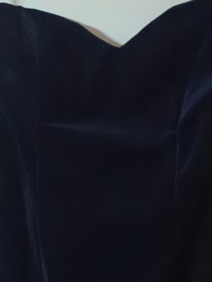 Velvet evening dress used, black, size L