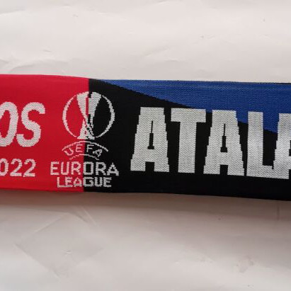 Olympiacos Atalanta Europa League 2021-2022 double-sided knitted scarf new