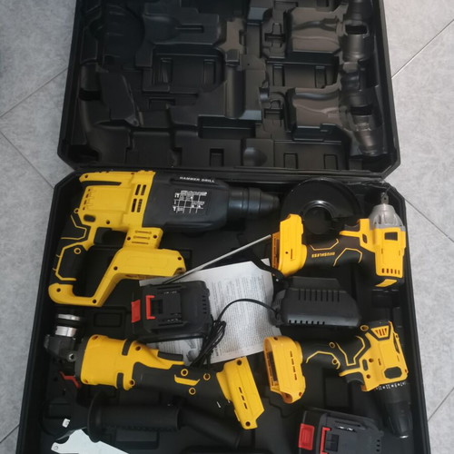Tool set with 2 lithium batteries new