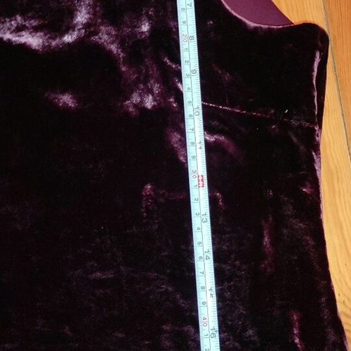 Liz Claiborne Sleeveless Velvet Top Purple/Burgundy Size M Like New