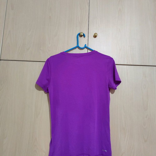 Adidas women's short-sleeve t-shirt used, purple, size S