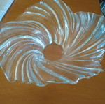Crystal vase with unique shape like new