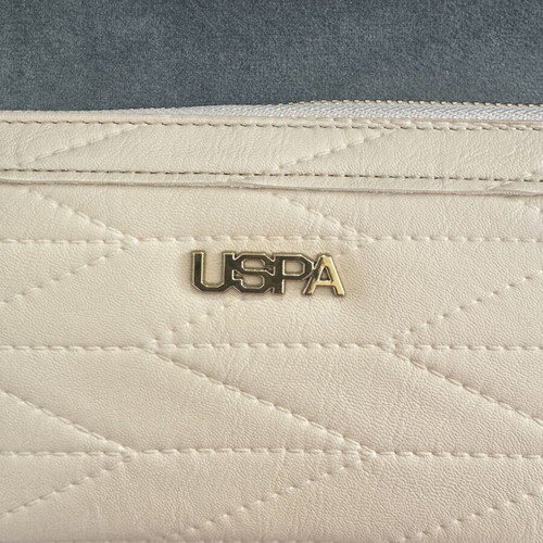 U.S. Polo Assn Cream Wallet like new