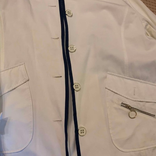 Rever Mile XXL nautical style jacket like new, white and navy