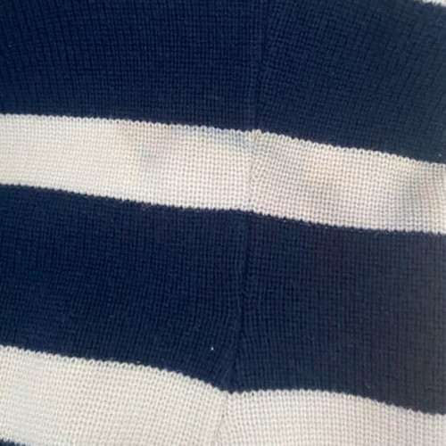 Ralph Lauren knit blazer navy and white