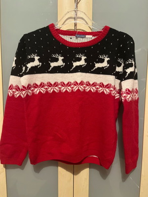 Knitted jersey winter shirt like new, red, size 110 cm