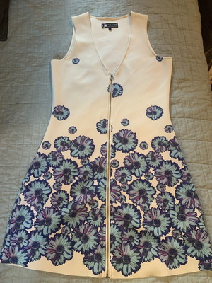 Pepe Jeans zipper shift mini dress Andy Warhol collection new, size S