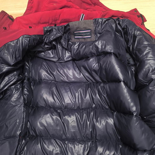 Ανδρικό μπουφάν Tommy Hilfiger μεταχειρισμένο, κόκκινο, μέγεθος XL