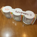 Luminarc Quadrille Vintage Σετ 3 Κρυστάλλινα Ποτήρια 32cl Καινούργιο
