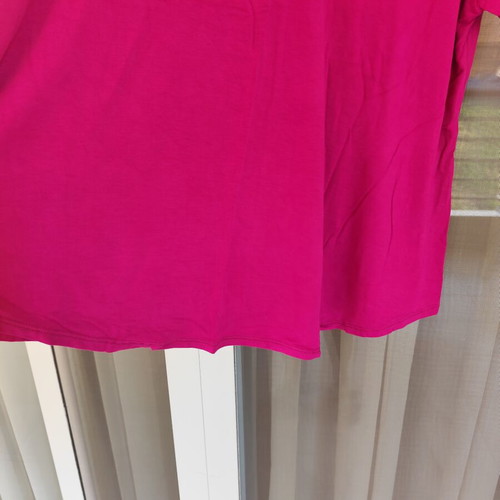 Short Sleeve Blouse pink, oversized, like new, one size