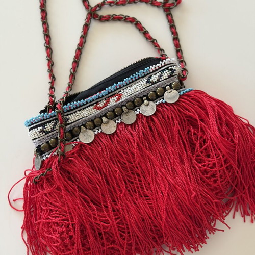 Elliot Mann New York Boho Fringe Crossbody Bag in Excellent Condition